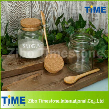 250ml Clear Glass Jar with Cork Top Lid